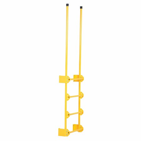 Vestil 89-1/2" Dock Ladder, Walk-Through Style, 4 Step, Steel, 4 Steps, Baked-In Powder Coated Finish DKL-4